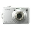 Sony Cyber-shot DSC-W100 - Digital camera - compact - 8.1 MP - 3x optical zoom - Carl Zeiss - silver
