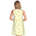 thumbnail image 2 of Bixox Green Pears Print Women's Sleeveless A-Line Dress with Pockets, Casual Knee-Length Tank Dress for Summer-Large, 2 of 7