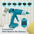 thumbnail image 3 of For Makita/Dewalt/Milwaukee/Bosch Ryobi 18V Li-ion Battery Cordless Hot Melt Glue Gun with 11mm Glue Sticks with Digital Display, 3 of 19