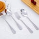 thumbnail image 2 of 6 piezas para niños cubiertos de acero inoxidable tenedor y cuchara conjunto de utensilios para niños pequeños, 2 of 6