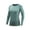 Green, variant on Vivianyn HD Women's Contrast Stitch Long Sleeve Athletic T-Shirt, Casual Fitted Workout Top,Gray,Size S-XXXL