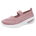 thumbnail image 2 of Willtoo Orthopedic Dress Shoes for Women Arch Support Non Slip Slip on Work Shoes Wide Knitted Mesh Stretch Server Shoes Soft 2026 New Foam Shoes, 2 of 6