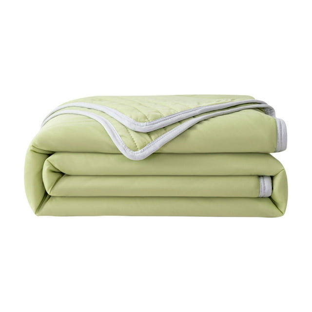 Ice Blanket Lightweight Breathable Double Ice Cool Summer Calming Quilt Solid Color Blankets For Hot Sleepers