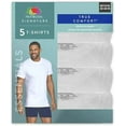 thumbnail image 2 of Fruit Of The Loom Mens Essentials 5 Pack Pure Comfort Crewneck Tees, 2 of 2