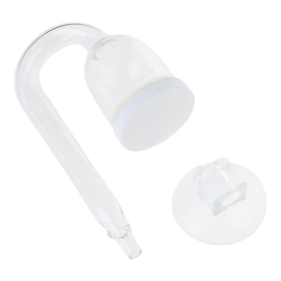Gieenan Glass CO2 Diffuser Transparent Atomizer for Nano Size for Planted for Tank Easy to Use Keeps Aquarium Plants Healthy