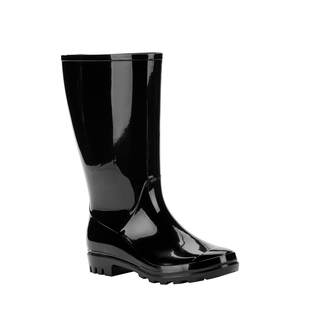 Time and Tru - Time and Tru Women's Rain Boot, Wide Width Available ...