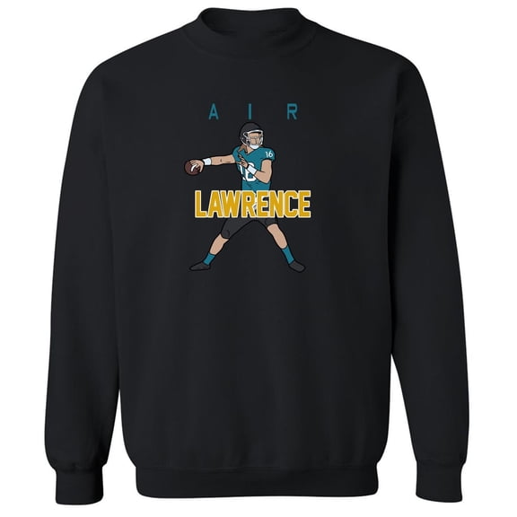 Black Jaguars Duval Air Trevor Lawrence Crew Neck Sweatshirt