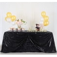 thumbnail image 2 of Mantel B-COOL con lentejuelas negras 127 x 203 cm para fiesta de boda, 2 of 9