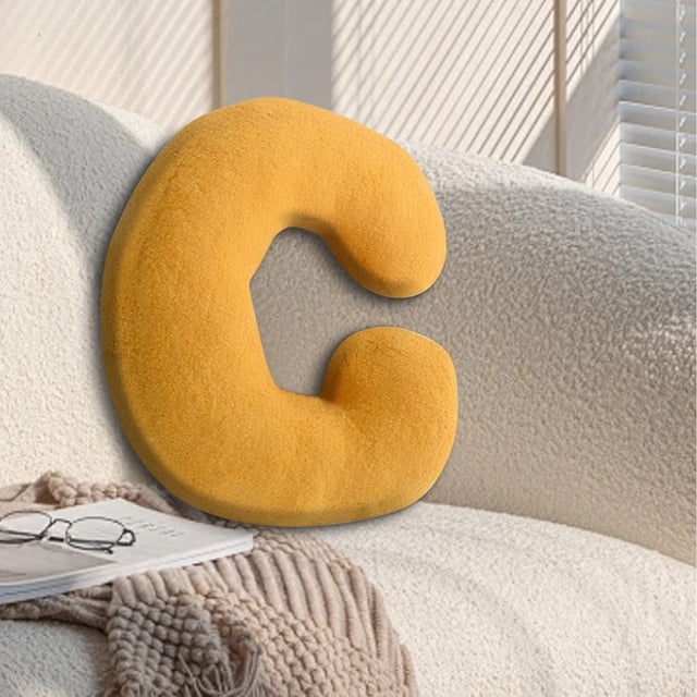 Xihbxyly Almohada con Letras, Algodón Suave, Relleno Duradero, Ideal para Sofá o Cama, Versátil para El Hogar y La Oficina, Ideal Como Regalo Personalizado, 38 X 30 Cm.