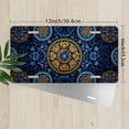 thumbnail image 2 of License Plate, Ornate Blue gold Pattern Decorative Front,Personalized Stainless Steel License Plate Cover For Men Women,12.2" X 6.2", 2 of 6