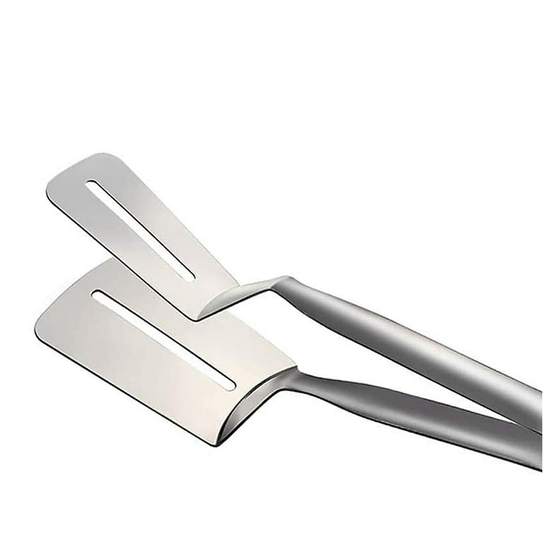 Gwen Studios Stainless Steel Grill Spatula and Tong Kitchen Utensil, 10.75" x 4"