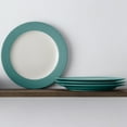 thumbnail image 2 of Noritake Colorwave Turquoise Set of 4 Rim Dinner Plates, 2 of 7