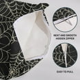 thumbnail image 6 of Halloween Spiderweb Pillow Covers 18x18 Set of 2 Black White Spider Web Outdoor Decorative Throw Pillows Halloween Scary Themed Farmhouse Pillowcases Linen Cushion Case Decor for Home Sofa Couch Bed, 6 of 6