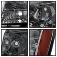 thumbnail image 4 of AKKON - For 07-14 Chevy Suburban Tahoe Smoked Lens OE Headlights + C-Shape Blk Smoked LED Tube Tail Brake Lamp, 4 of 7