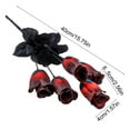 thumbnail image 2 of LmnLft Artificial Roses 45 Heads, Red Black Purple Silk Flower Bundles for Halloween Vase and Wedding Decor, 2 of 7