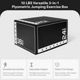 thumbnail image 2 of Open Box BalanceFrom 10lb Versatile 3 in 1 Plyometric Jumping Exercise Box, 2 of 9