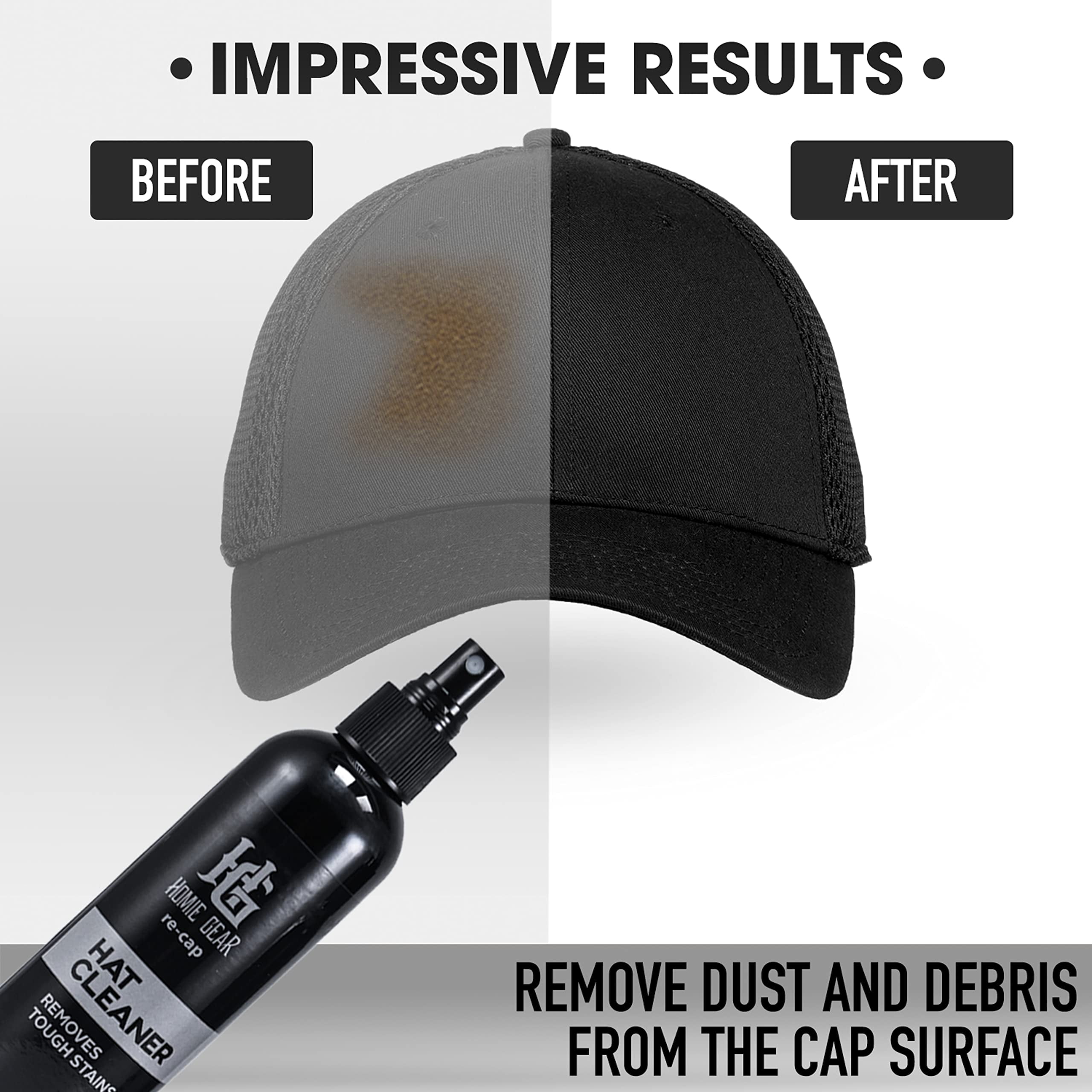 homiegear Re Cap Cleaning Kit - Hat Care for New Era Cap for Cleaning Refreshment Reshape & Protection your Cap - Used for All Types of Cap & Hat