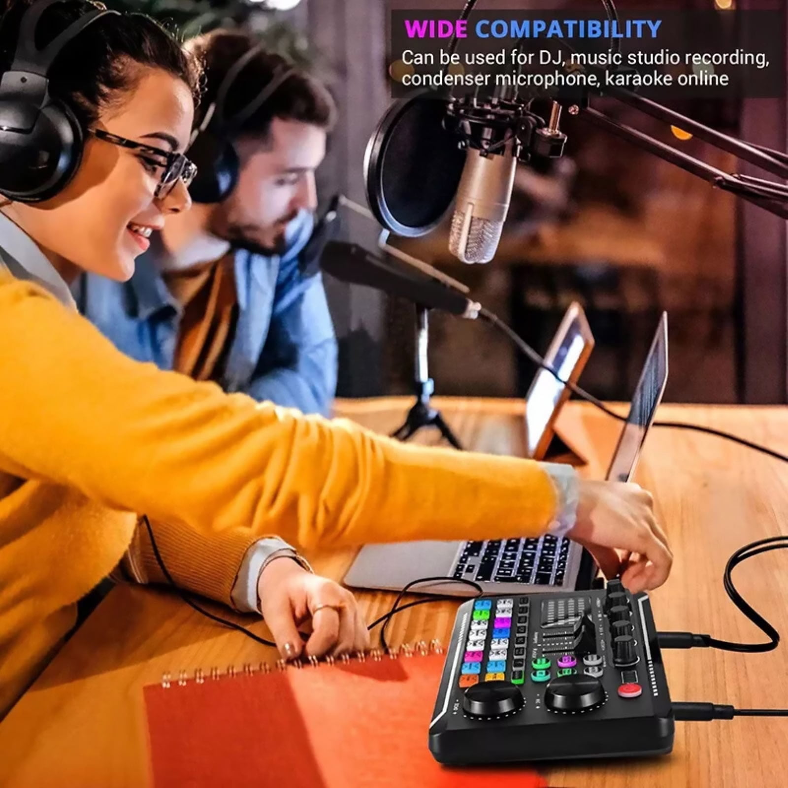 F998 Sound Card Podcast Recording Equipment Mixer Voice Live DJ Audio Bluetooth TAPDRA Spare Part