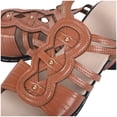 thumbnail image 6 of Domuza Womens Orthopedic Sandals Arch Support Flat Wedge Sandals Wide Non Slip Slip on Hiking Shoes Beach 2026 New Orthopedic Shoes Brown 7（EU-38）, 6 of 6