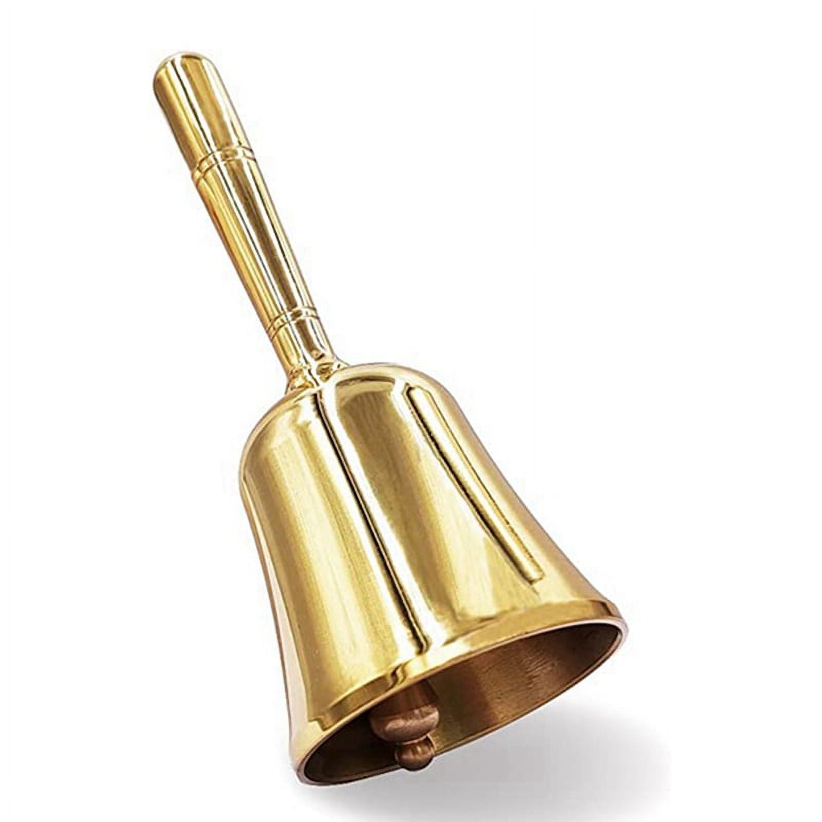 Super Loud Hand Barking Bell, Solid Brass Dinner Bell Service Bell