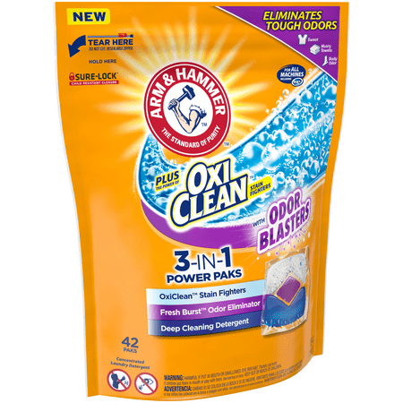 Arm & Hammer Plus OxiClean with Odor Blasters - 42ct/29.6oz