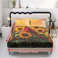 thumbnail image 5 of Jiueut Cardinal Sunflower Pattern 3 Pack Twin Bed Sheet Set, Easy Care Fitted Sheet and 2 Lightweight Pillow Cover Wrinkle Free Bedroom Decoration with Elastic Band for Kids Boys, 5 of 7