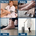 thumbnail image 5 of Diamond Star Diabetic Over the Calf, Non-binding Premium Cushion Cotton Knee High Comfortable Socks for Men (White - 12 Pairs, Socks Size 10-13), 5 of 6