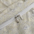 thumbnail image 7 of 100% Cotton Duvet Cover Set Queen Size, Boho Paisley Bedding Set with Zipper Closure & Corner Ties, Soft Breathable Yellow Paisley Floral Duvet Cover for All Seasons, 7 of 7