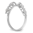thumbnail image 6 of Hitanshu Jewels 14K White Gold Plated Filigree 1/10 carat CZ Wrap Ring for Women, 6 of 6