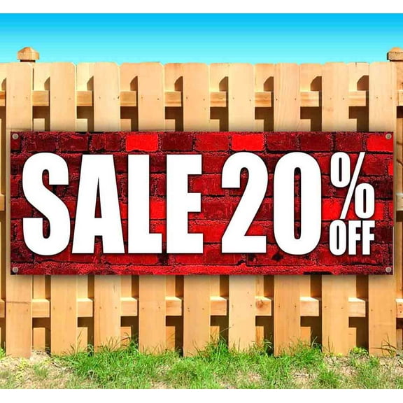 Sale 20% Off 13 oz Vinyl Banner With Metal Grommets