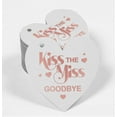 thumbnail image 2 of Inkdotpot Real Rose Gold Foil Kiss The Miss Goodbye Bridal Shower Tags Favor Hang Paper Tags 50 Pieces, 2 of 6