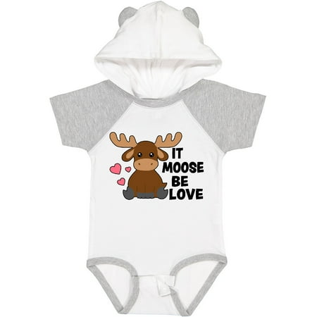

Inktastic It Moose Be Love with Cute Moose Gift Baby Boy or Baby Girl Bodysuit
