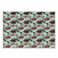 thumbnail image 1 of Shabby Flora Cutting Board, Floral Flower Roses Buds with Leaves and Branches Art Print, Decorative Tempered Glass Cutting and Serving Board, Small Size, Olive Green Maroon, by Ambesonne, 1 of 1