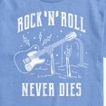 thumbnail image 2 of Instant Message - Rock N Roll Never Dies  - Men's Short Sleeve Graphic T-Shirt, 2 of 6