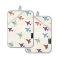 thumbnail image 7 of Yayeee Pot Holders Kitchen Heat Resistant with Pockets 7"x9.8" Cotton Oven Cooking Hot Pads, Colorful Cartoon Planes Pattern, 7 of 7