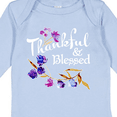 thumbnail image 4 of Inktastic Thankful and Blessed Inspirational Saying with Flowers Boys or Girls Long Sleeve Baby Bodysuit, 4 of 5