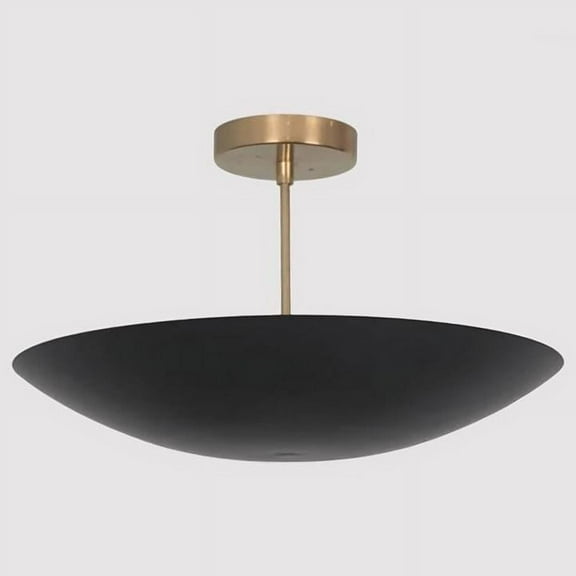 Dome Shape Mid Century Modern Brass Sputnik Rey Chandelier, Handcrafted Semi Flush Mount Ceiling Light Fixture Custom 6 Light Wall Lamp