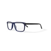 Walmart Mens M0501 Square Prescription Eyeglasses with Case, Navy Blue