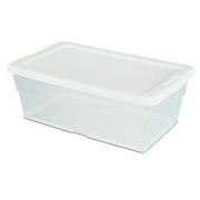 Storage box with white Lid Shoe Box Plastic Container