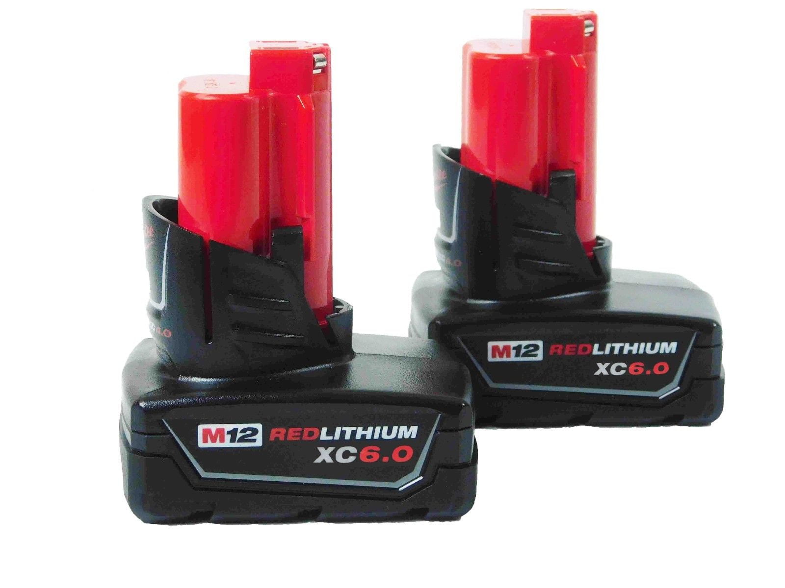 2X Extended Capacity Battery For Milwaukee M12 12 Volt XC 5.0 48-11-2460 C12 B 
