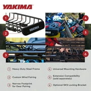 Yakima SkinnyWarrior Long & Narrow Cargo Basket for Yakima Crossbars, Black