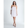thumbnail image 2 of Scoop Women’s Flowy Cotton Mini Dress with Lace Trim, Sizes XS-XXL, 2 of 6