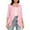 Pink, variant on Lindreshi Cardigans for Women Women's 3/4 Sleeve Fashion Casual Comfortable Color Cardigan Blouse