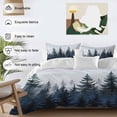 thumbnail image 4 of Forest Bedding 3 Piece Duvet Cover Set Queen Size, Dark Blue Fall Bird Vintage Farmhouse Tree Soft Microfiber Comforter Cover with Zipper Closure & Pillowcases, Wrinkle & FadeResistant Quilt Cover, 4 of 9