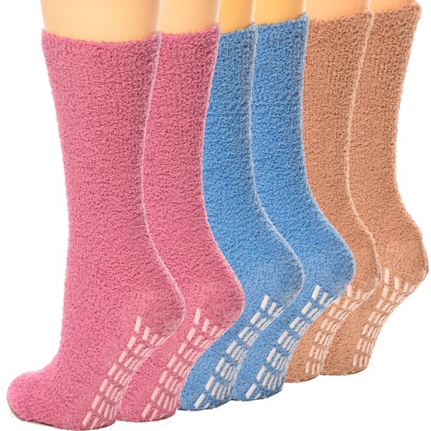 Debra Weitzner Hospital Socks Men Women Non Skid Gripper Cozy Socks