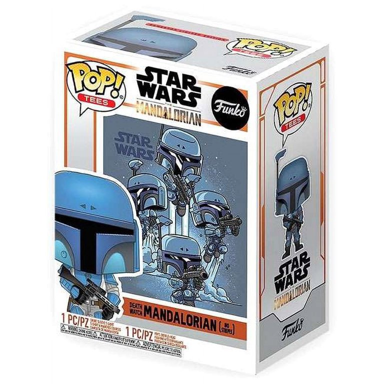 Funko Pop スターウォーズ　マンダロリアン　デスウォッチ　Tシャツ Funko POP! Star Wars Death Watch No Stripes Vinyl Figure & T