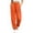 *Orange, variant on ClodeEU Women's Elastic Waist Jogger Sweatpants,Casual Loose Harem Pants with Pockets ,Women's Plus L