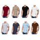 thumbnail image 2 of Qarigey Hombres Rasgados Color Sólido Ajuste Suelto Crew Fit Crew Cuello Camisetas Casual Ahueca Hacia Fuera Curvado Manga Corta Top Camisetas gris 3XL, 2 of 2