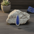 thumbnail image 4 of Sechi Long Lapis Lazuli Neckalce Pendant Solid 925 Sterling Silver Gemstone Jewelry (Without Chain), 4 of 7