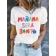 thumbnail image 1 of Short-Sleeved Round-Neck Casual T-Shirt with Letter Print for Women'S Spring And Summer Wear., 1 of 6